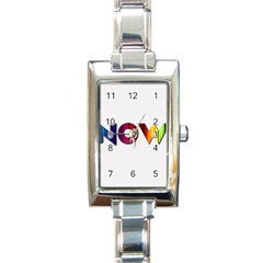 Time Is    Rectangular Italian Charm Watch by PaolAllen2