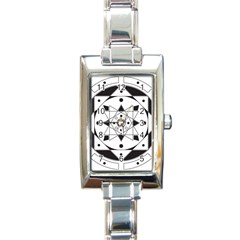 Mandala Rectangular Italian Charm Watch by Contest1767514