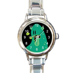 Monster Round Italian Charm Watch by Contest1771913