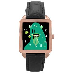 Monster Rose Gold Leather Watch  by Contest1771913