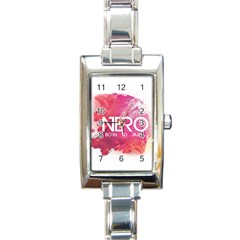 Nero ! Watch Rectangular Italian Charm Watch by Contest1701949