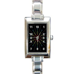 Fireworks Rectangular Italian Charm Watch by Contest1762364