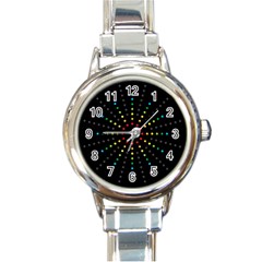 Fireworks Round Italian Charm Watch by Contest1762364