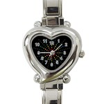 Fireworks Heart Italian Charm Watch  Front