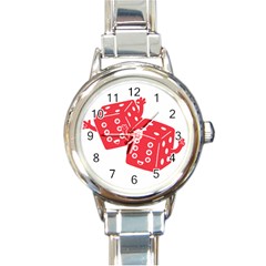 My Lucky Time Round Italian Charm Watch by Contest1736674