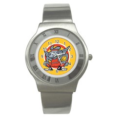 Flying Monkey Stainless Steel Watch (slim) by Contest1738792