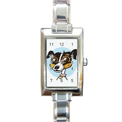 Danny Dog Rectangular Italian Charm Watch by Contest1738792