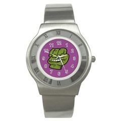 Hulk Smash Stainless Steel Watch (slim) by Contest1738792