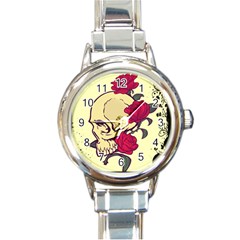 Skeleton Round Italian Charm Watch by Contest1704393