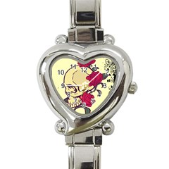 Skeleton Heart Italian Charm Watch  by Contest1704393