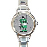 Don t waste your time... Round Italian Charm Watch Front