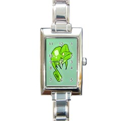 Lucky Lizard Rectangular Italian Charm Watch by Contest1780262