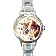 Bear Time Round Italian Charm Watch by Contest1780262