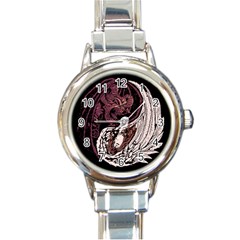 Yinyang Round Italian Charm Watch by DesignsbyReg2