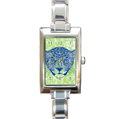 Cheetah Alarm Rectangular Italian Charm Watch by Contest1738807