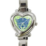 Cheetah Alarm Heart Italian Charm Watch  Front