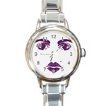 Beauty Time Round Italian Charm Watch Front