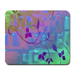 Floral Multicolor Large Mouse Pad (rectangle) by uniquedesignsbycassie