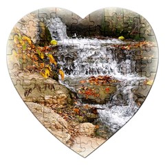 Waterfall Jigsaw Puzzle (heart) by uniquedesignsbycassie