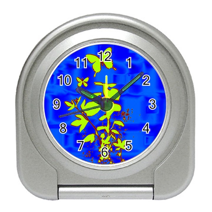 Butterfly blue/green Desk Alarm Clock