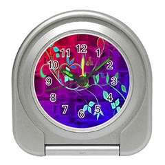 Floral Colorful Desk Alarm Clock by uniquedesignsbycassie