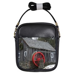 Vermont Christmas Barn Girl s Sling Bag by plainandsimple