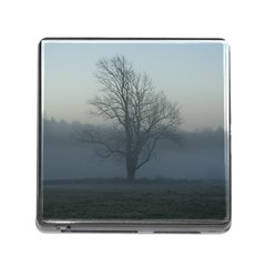 Foggy Tree Memory Card Reader With Storage (square) by plainandsimple