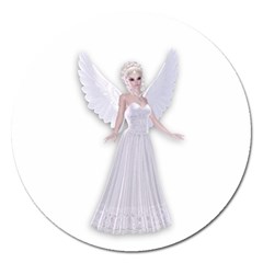 Beautiful Fairy Nymph Faerie Fairytale Magnet 5  (round) by goldenjackal