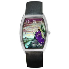 Jesus Overlooking Jerusalem - Ave Hurley - Artrave - Tonneau Leather Watch by ArtRave2