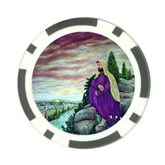 Jesus Overlooking Jerusalem - Ave Hurley - Artrave - Poker Chip (10 Pack) by ArtRave2