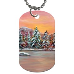  jane s Winter Sunset   By Ave Hurley Of Artrevu   Dog Tag (one Side) by ArtRave2