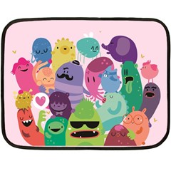 Happy Monsters Mini Fleece Blanket (two Sided) by Contest1771913