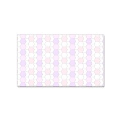 Allover Graphic Soft Pink Sticker (rectangle) by ImpressiveMoments