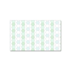 Allover Graphic Soft Aqua Sticker (rectangle) by ImpressiveMoments