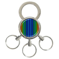 Strips 3-ring Key Chain by Siebenhuehner