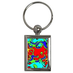 Abstract Key Chain (rectangle) by Siebenhuehner