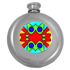 Abstract Hip Flask (round) by Siebenhuehner