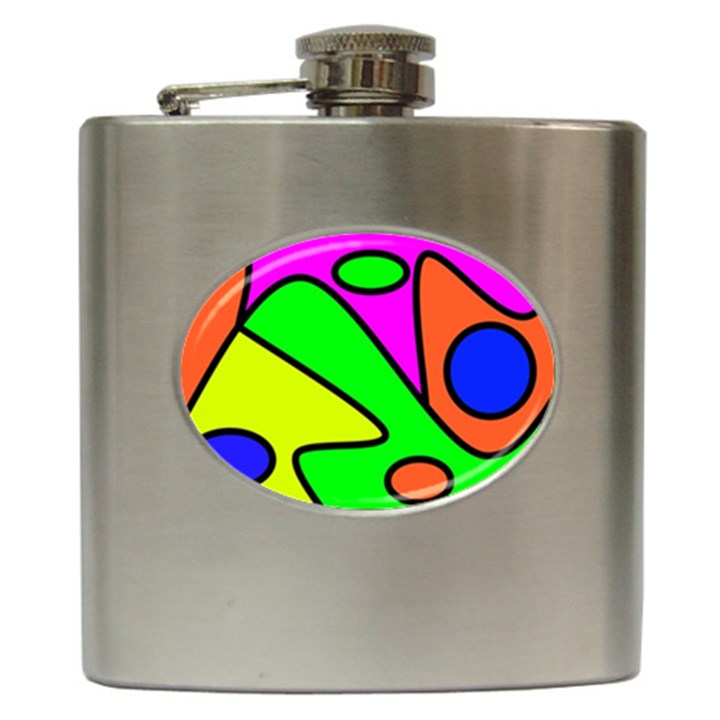 Abstract Hip Flask