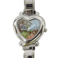  amish Buggy Going Home  By Ave Hurley Of Artrevu   Heart Italian Charm Watch by ArtRave2