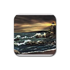  bridget s Lighthouse   By Ave Hurley Of Artrevu   Rubber Coaster (square) by ArtRave2