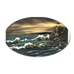  bridget s Lighthouse   By Ave Hurley Of Artrevu   Magnet (oval) by ArtRave2