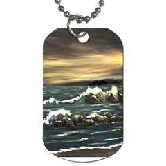  bridget s Lighthouse   By Ave Hurley Of Artrevu   Dog Tag (one Side) by ArtRave2