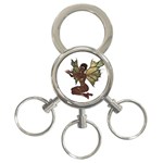 Faerie Nymph Fairy with outreaching hands 3-Ring Key Chain Front