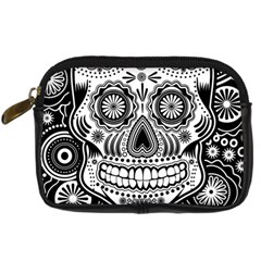 Skull Digital Camera Leather Case by Ancello