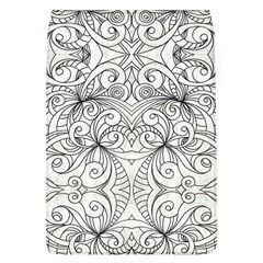 Drawing Floral Doodle 1 Removable Flap Cover (large) by MedusArt