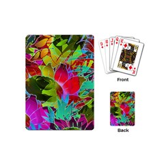 Floral Abstract 1 Playing Cards (mini) by MedusArt