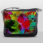 Floral Abstract 1 Messenger Bag Front