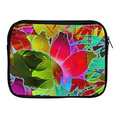 Floral Abstract 1 Apple Ipad Zippered Sleeve by MedusArt