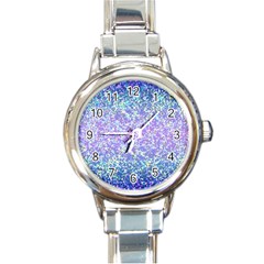 Glitter2 Round Italian Charm Watch by MedusArt