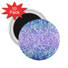 Glitter2 2 25  Button Magnet (10 Pack) by MedusArt